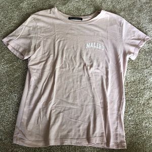 Brandy Melville basic pink “Malibu” t-shirt